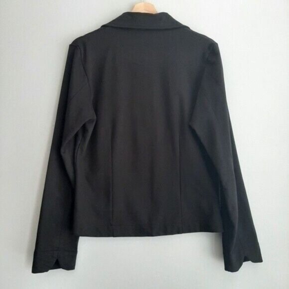 ETHOS \ Paris Blazer Jacket Organic Cotton Black Sz M - Picture 7 of 11